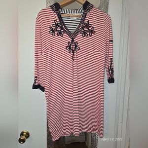 GRETCHEN SCOTT 3/4 SLEEVE ADMIRAL TUNIC DRESS